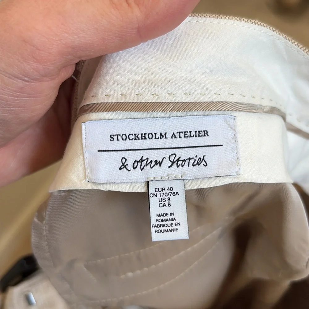 Tan Pinstripe vest and pants - Picture 6 of 6